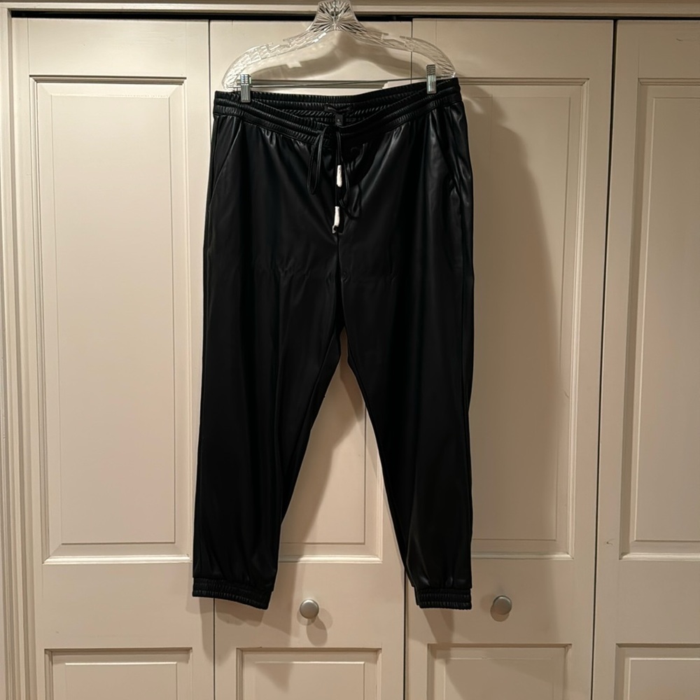 Banana Republic Faux Leather Joggers